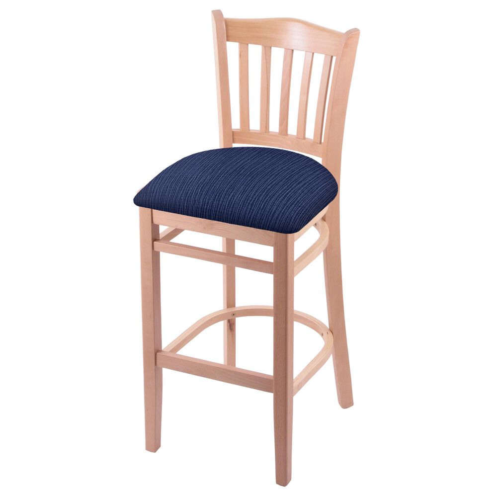 Holland Bar Stool 3120 30" Bar Stool with Natural Finish and Graph Anchor Seat, , large