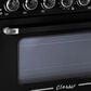 Unique Appliances Classic Retro 36" Pro Convection Gas Range in Midnight Black, , large
