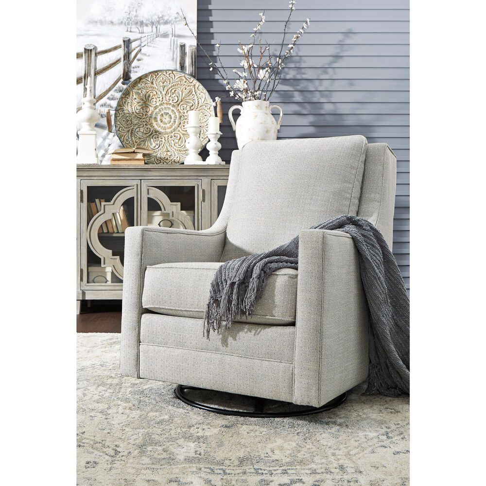 Ashley Kambria Swivel Glider Accent Chair in Frost, , large