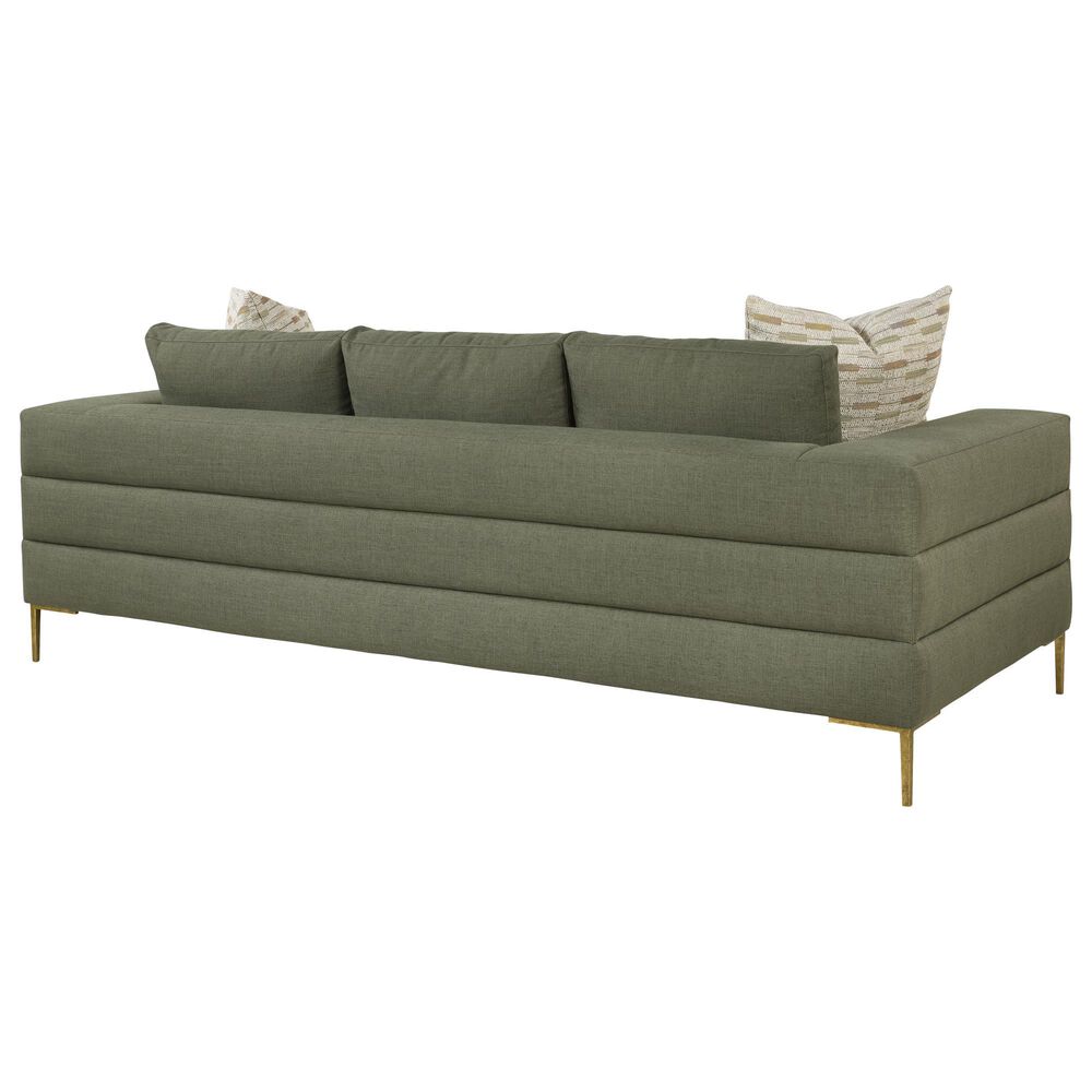 Century Furniture Roma Stationary Full Back Sofa in Green, , large