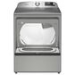 Maytag 5.3 Cu. Ft. Smart Top Load Washer and 7.4 Cu. Ft. Smart Electric Top Load Dryer Laundry Pair in Classic Silver, , large