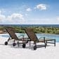 HOMLUX 3-Piece Patio Chaise Lounge Set with Wheels in Brown, , large