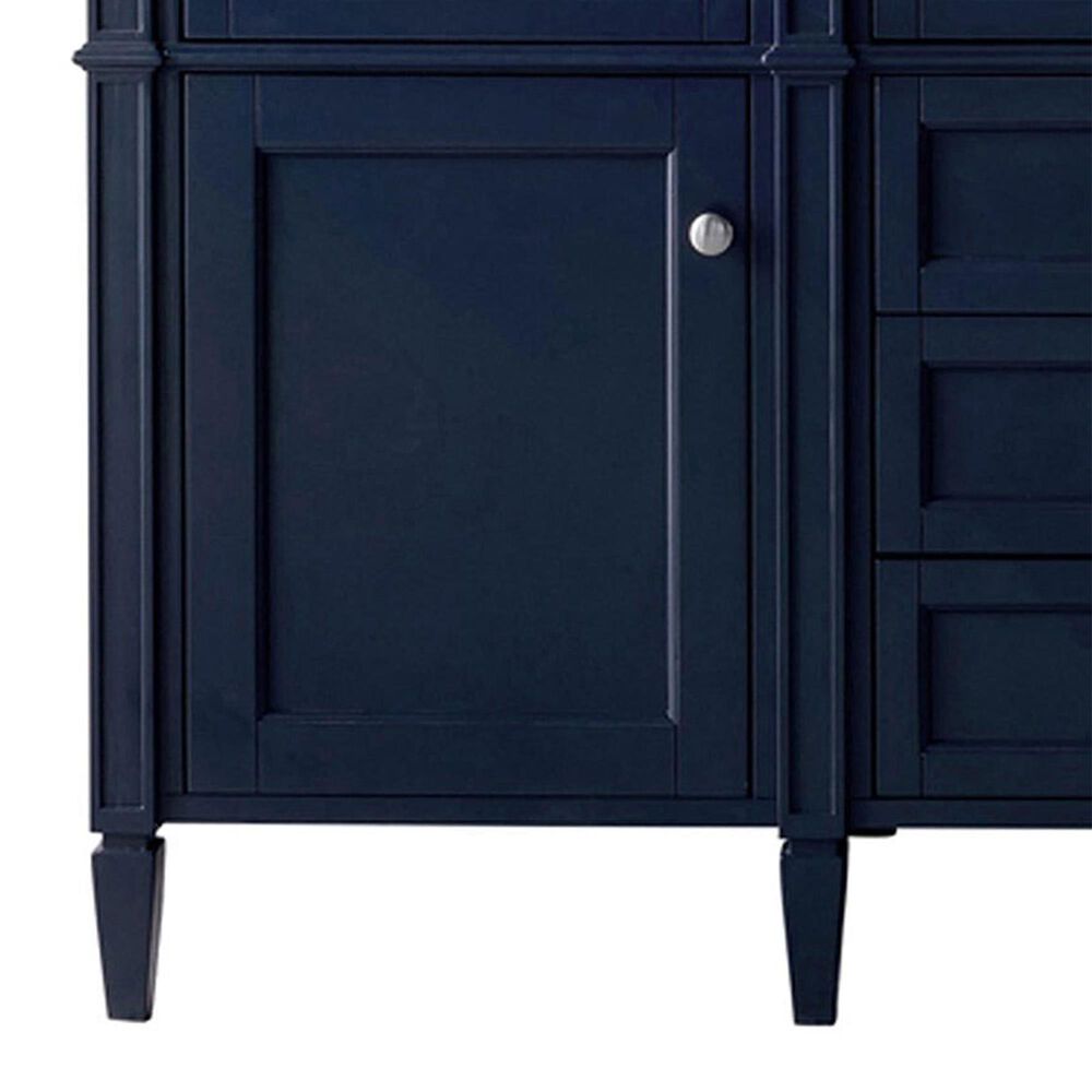James Martin Vanities Brittany 60" Double Bathroom Vanity in Victory Blue with 3 cm Eternal Jasmine Pearl Silestone Top, Rectangular Sinks and FreePower Wireless Charger, , large