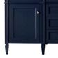 James Martin Vanities Brittany 60" Double Bathroom Vanity in Victory Blue with 3 cm Eternal Jasmine Pearl Silestone Top, Rectangular Sinks and FreePower Wireless Charger, , large