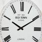 Maple and Jade Farmhouse Wall Clock in Whitewashed, , large