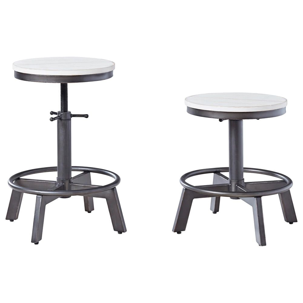 Ashley Torjin Counter Stool Set of 2 in Vintage White, , large