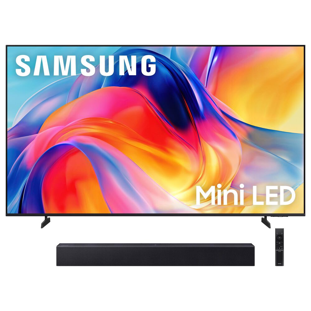 Samsung 65" Class M70H Series Mini LED 4K UHD Vision AI - Smart Tizen TV with B-Series 2.0 Channel Soundbar in Titan Black and Black, , large