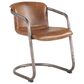Home Trends & Design Portofino Leather Dining Chair in Chestnut, , large