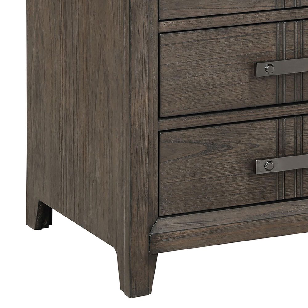 New Heritage Design Landon 3-Piece Queen Bedroom Set with Two Nightstands in Walnut, , large