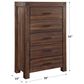Urban Home Meadow Chest in Brick Brown, , large