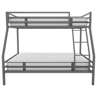 Novogratz Maxwell Twin Over Full Bunk Bed in Gray