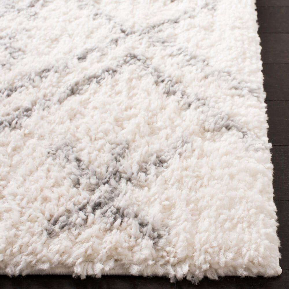 Safavieh Parma Shag PMA583A 2&#39; x 3&#39; Cream and Grey Area Rug, , large