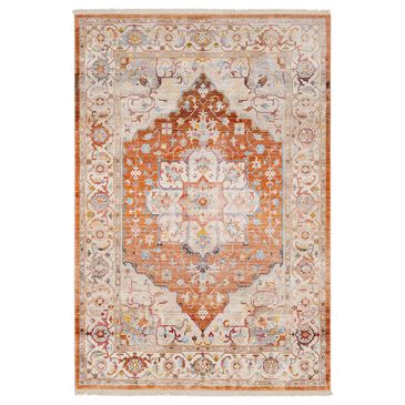 Surya Ephesians 2"2" x 9" Orange, Pink, Gray, Cream, Aqua and Camel Runner, , large