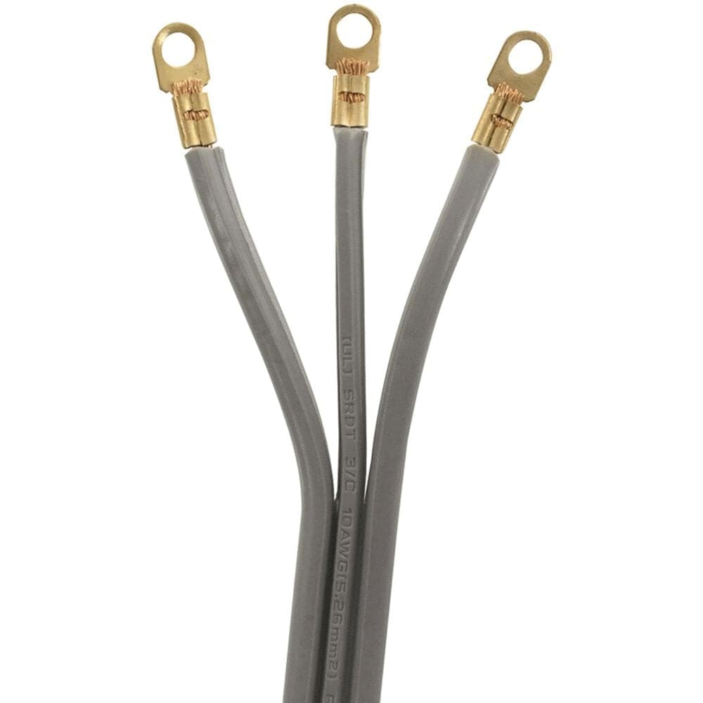 Electric Dryer Duct Kit with 3-Wire Cord, 8' Hybrid Vent Duct and Clamps in Black and Silver, , large