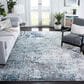 Safavieh Aston ASN705 9" x 12" Light Blue and Grey Area Rug, , large