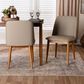 Baxton Studio Lavin Side Chair in Walnut Light Brown (Set of 2), , large