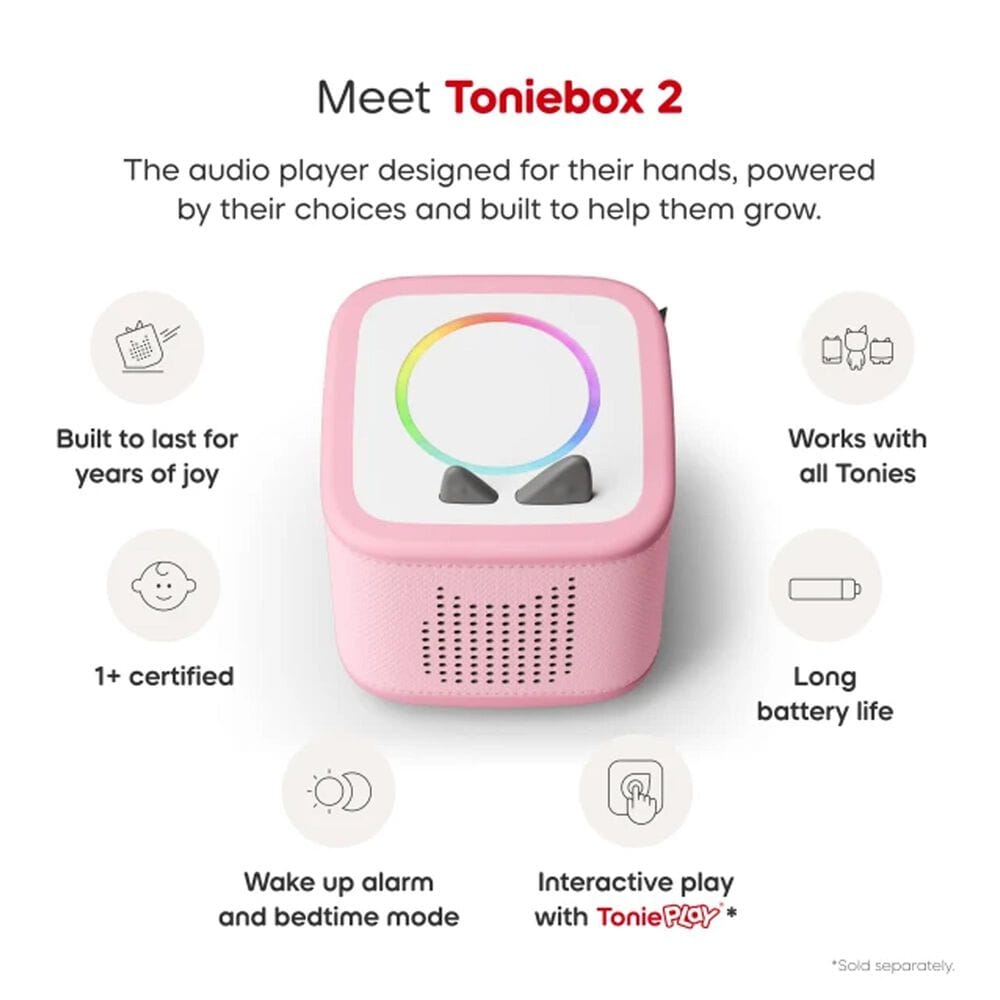Tonies Toniebox 2 Starter Set - Playtime Puppy &#40;Cloud Pink&#41;, , large