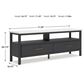 Ashley Cadmori 71" Extra Large TV Stand in Black and White, , large