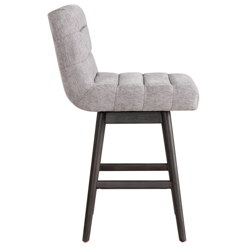 Armen Living Elias Swivel Counter Stool in Gray Oak, , large