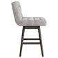 Armen Living Elias Swivel Counter Stool in Gray Oak, , large