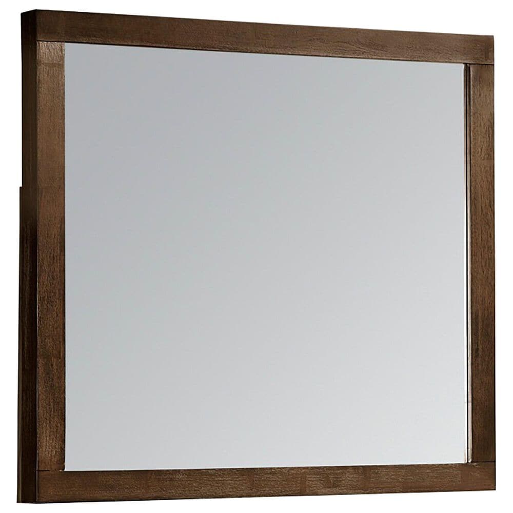 Riva Ridge Modern Loft Landscape Mirror in Brownstone, , large