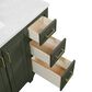 37B Lucerne 48" Single Bathroom Vanity in Deep Olive Green with Marble Top and Backsplash, , large