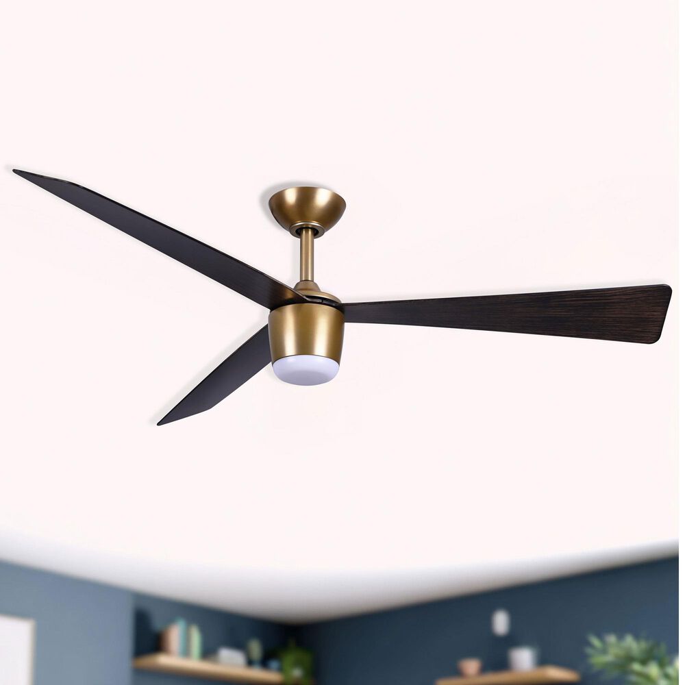 Minka-Aire Elavan 52" Indoor/Outdoor Ceiling Fan with LED Light in Legacy Brass, , large
