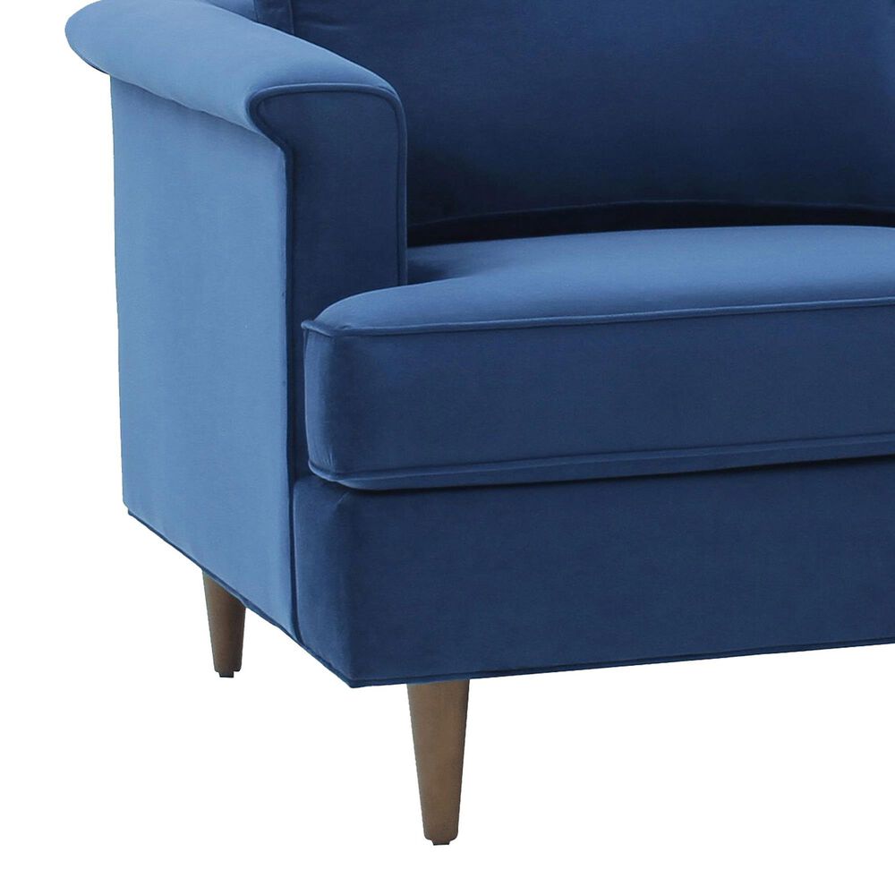 Tov Furniture Porter Velvet Sofa in Navy Nebraska Furniture Mart