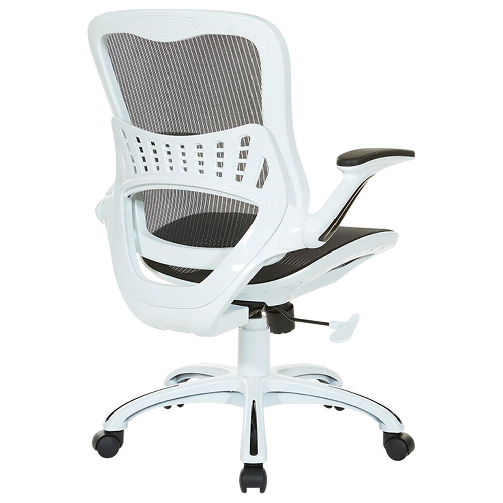 OSP Home Riley Mesh Back Office Chair in Black, , large