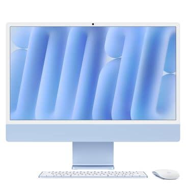 Apple 24-Inch iMac with Retina 4.5K display: Apple M4 Chip with 10-core CPU and 10-core GPU 16GB Unified Memory, 512GB SSD in Blue (Latest Model), , large