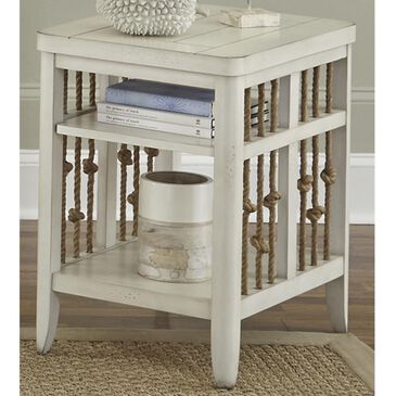 Belle Furnishings Dockside II Chair Side Table in White, , large