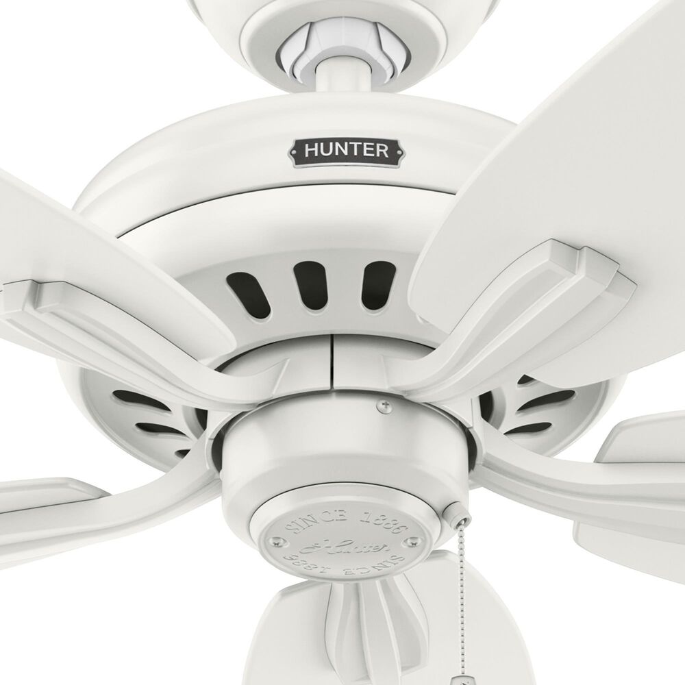 Hunter Newsome 52&quot; Ceiling Fan in Fresh White, , large