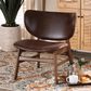 Baxton Studio Marcos Accent Chair in Dark Brown, , large