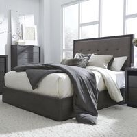 Urban Home Oxford Queen Platform Bed in Basalt Gray
