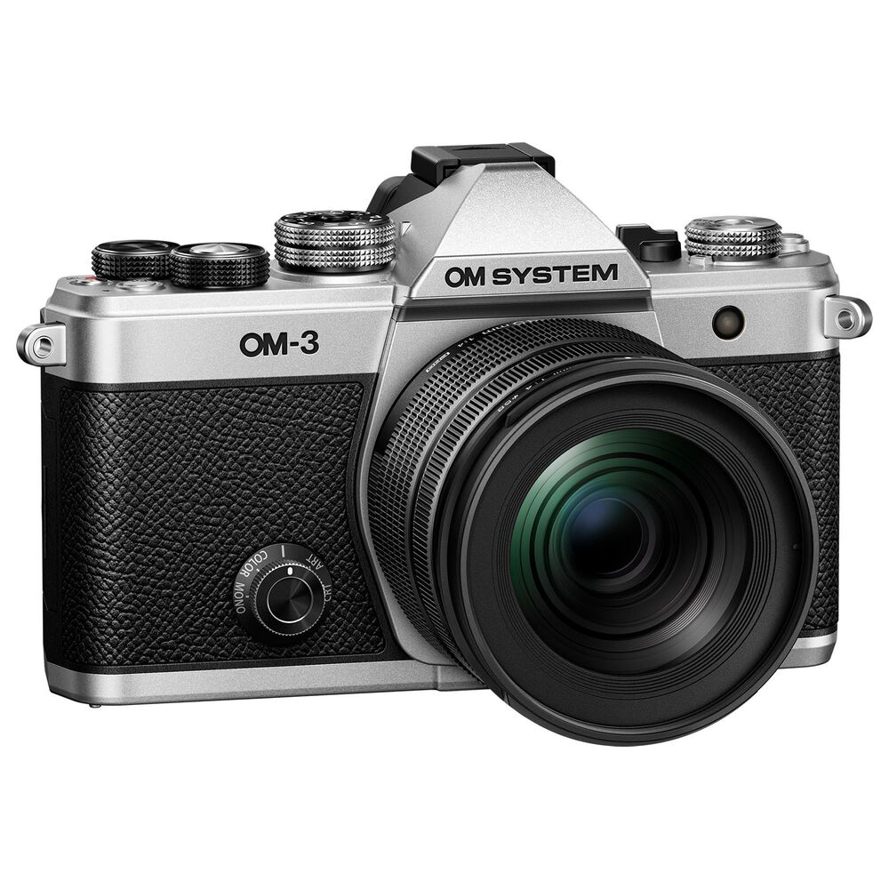 OM- System OM-3 Camera Body with M.Zuiko Digital ED 12-45mm f/4 Pro Lens in Black, , large