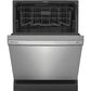 Frigidaire 3 Piece Kitchen Package with 25.6 Cu. Ft. Standard Depth Side-by-Side Refrigerator, 30" Freestanding Gas Range with Quick Boil Burner, 24" Built-In Dishwasher with MaxDry in Stainless Steel, , large