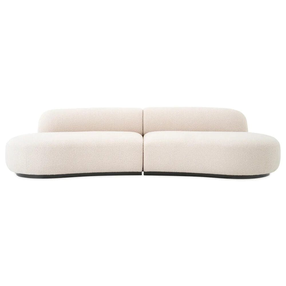 EICHHOLTZ Bjorn S 2-Piece Stationary Symmetrical Sectional in Boucle cream, , large
