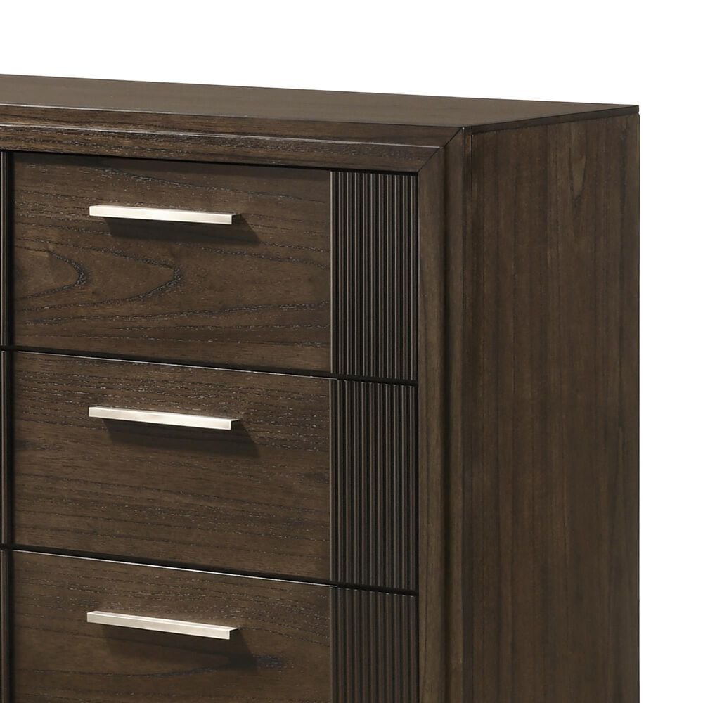 Everly Living Branx 6 Drawer Dresser Only in Brown, , large
