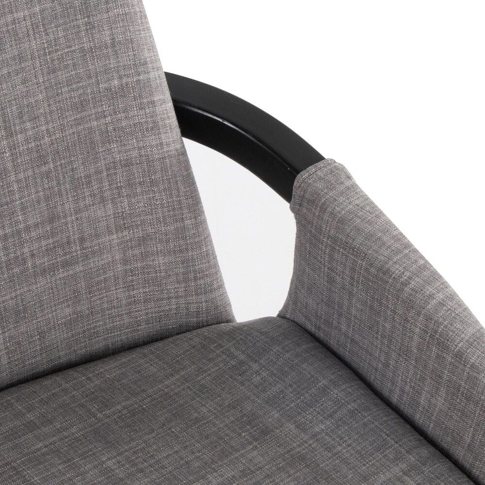 LumiSource Cosmo Accent Chair with Fabric Cushion in Grey, , large
