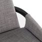 LumiSource Cosmo Accent Chair with Fabric Cushion in Grey, , large