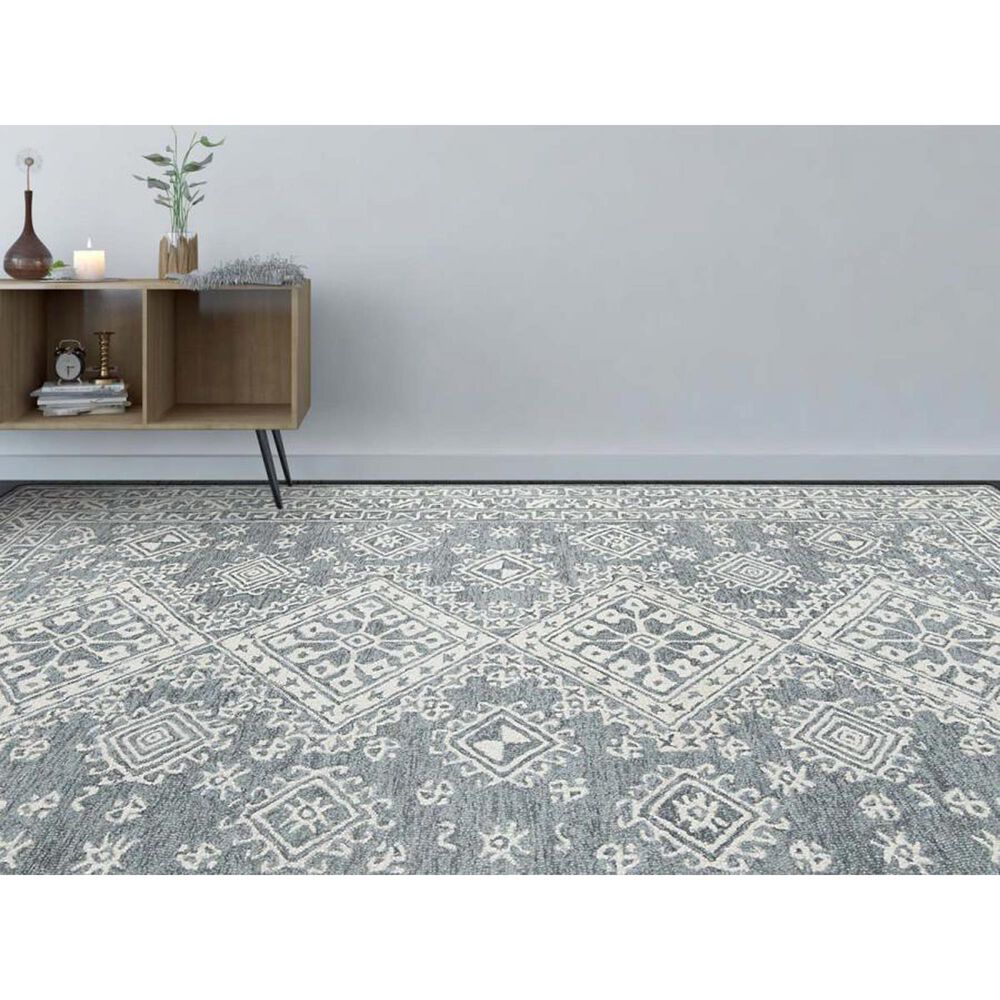 Amer Rugs Boston 7&#39;6&quot; x 9&#39;6&quot; Slate Gray Area Rug, , large
