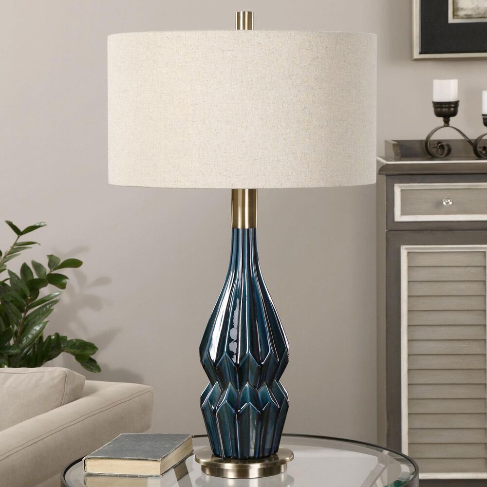 Uttermost Table Lamp in Deep Blue, , large