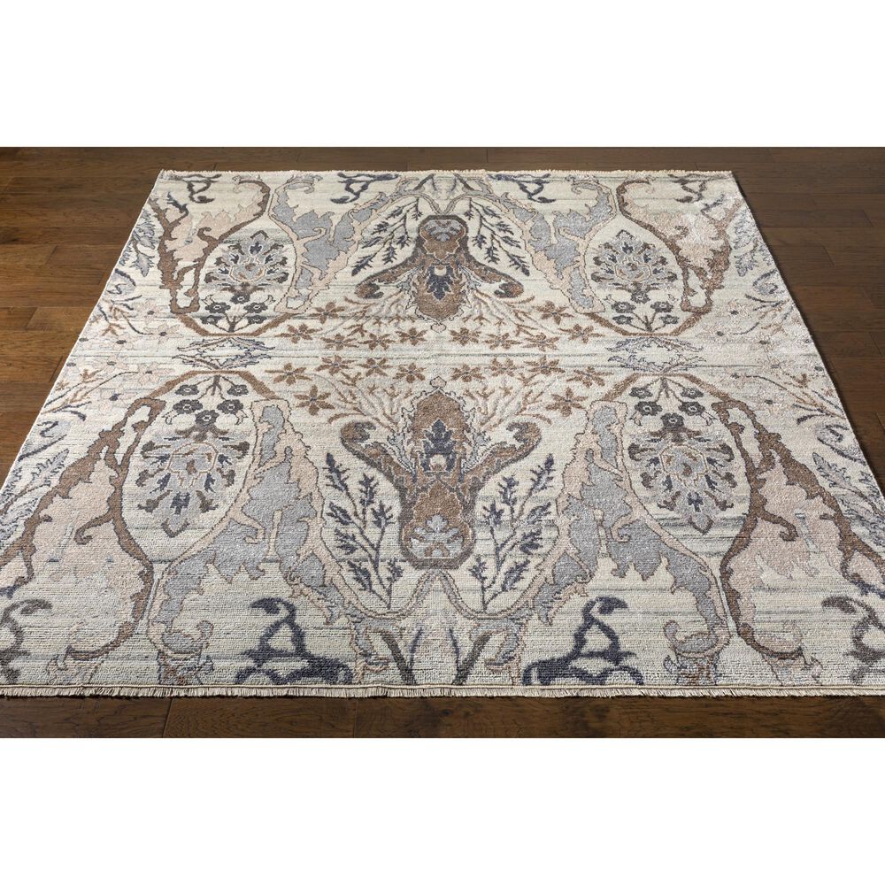 Surya Kushal 10&#39; x 14&#39; Silver Gray, Off White, Gray, Taupe and Ivory Area Rug, , large