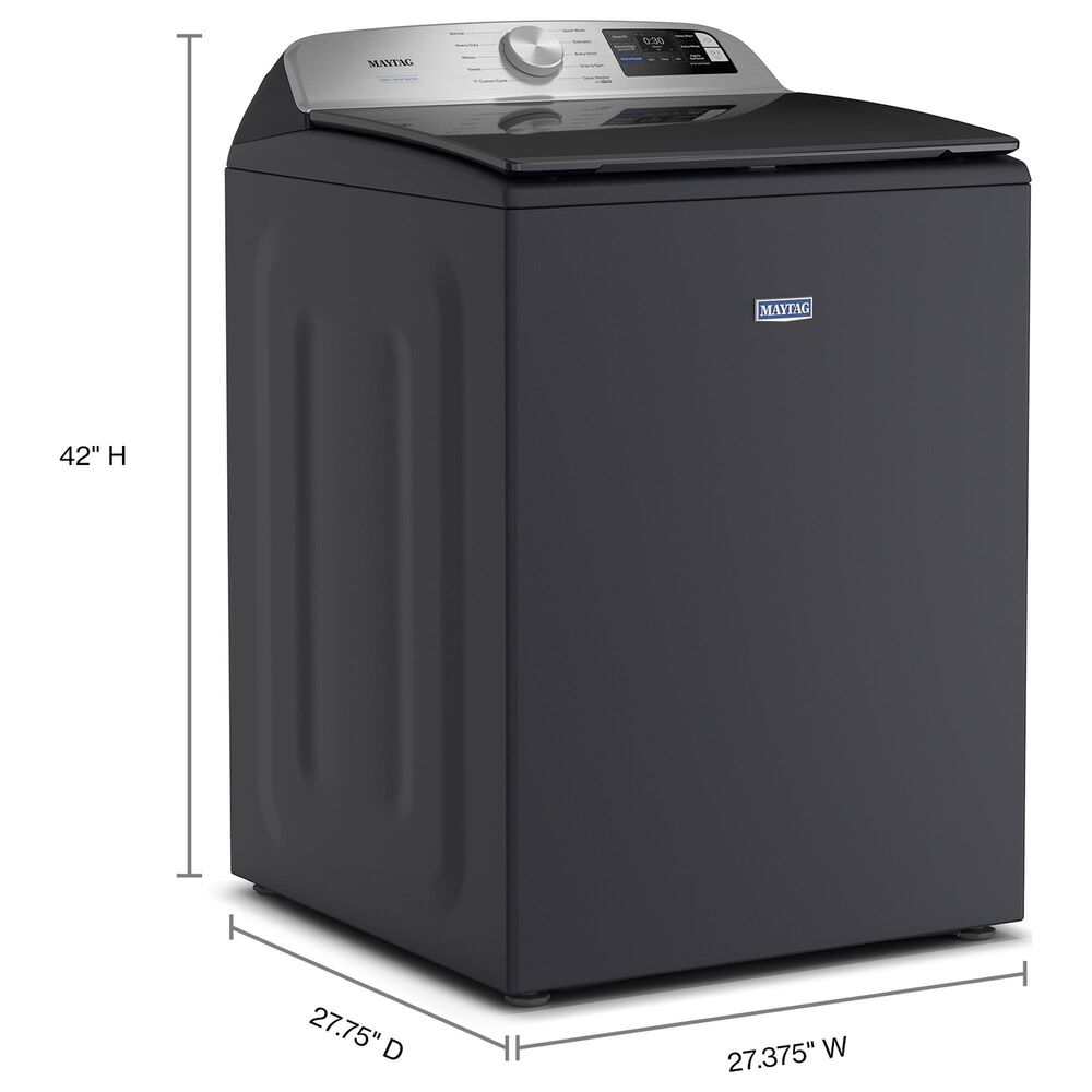 Maytag 5.3 Cu. Ft. Top Load Smart Washer with Extra Power in Midnight Steel, , large