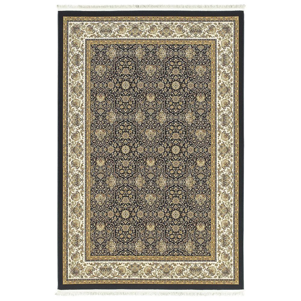 Oriental Weavers Masterpiece 1331B 3"10" x 5"5" Navy Area Rug, , large