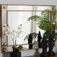 Baxton Studio Iara Accent Wall Mirror in Antique Gold Leaf, , large