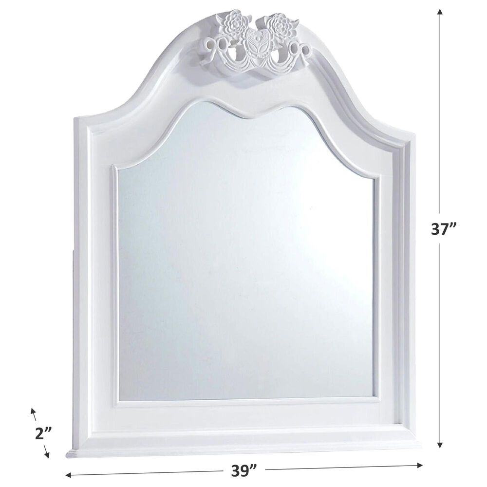 Mayberry Hill Alana Mirror in White Lacquer, , large