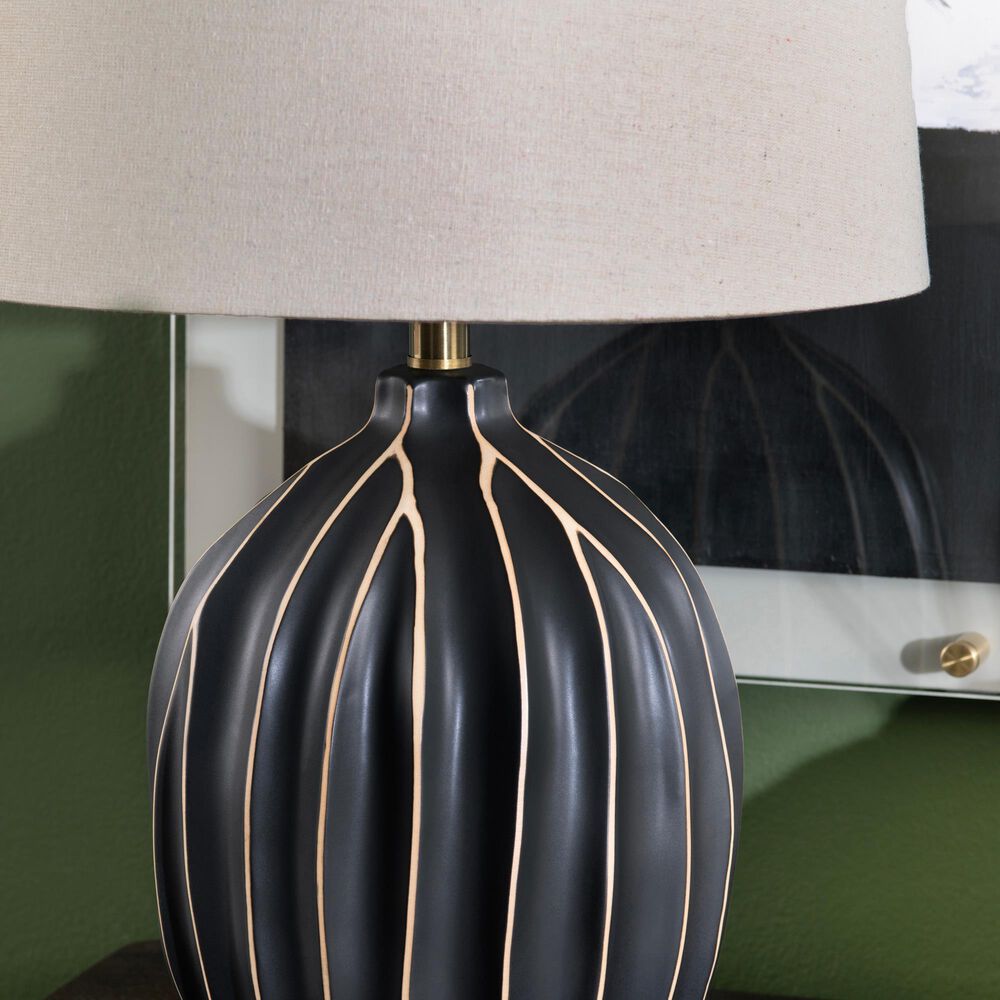 Crestview Collection Evans Table Lamp in Black, , large