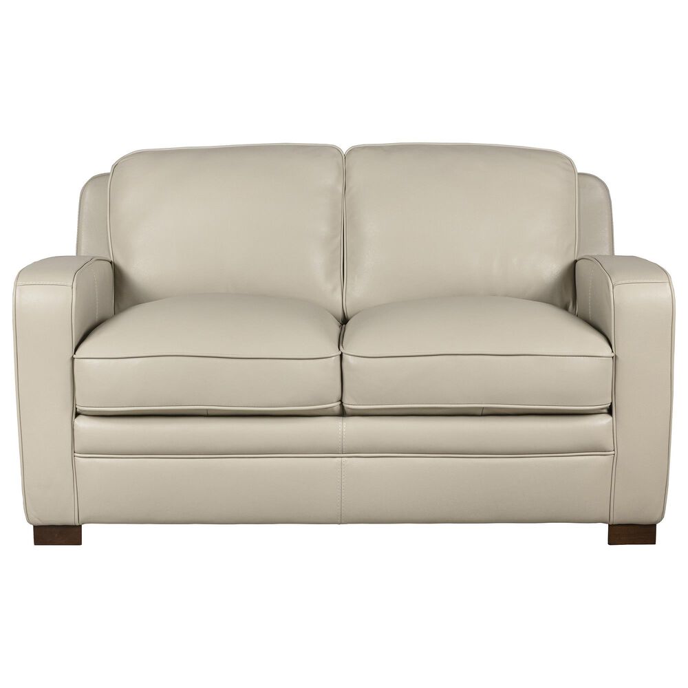 Sienna Designs Leather Stationary Loveseat in Stallion Vanilla, , large
