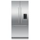 Fisher & Paykel 32" Integrated French Door Refrigerator with Water Dispenser - Panels Sold Separately, , large